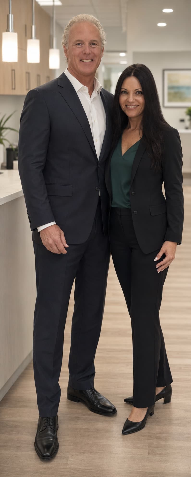 Julie and Dr. John Fitzgerald in their office